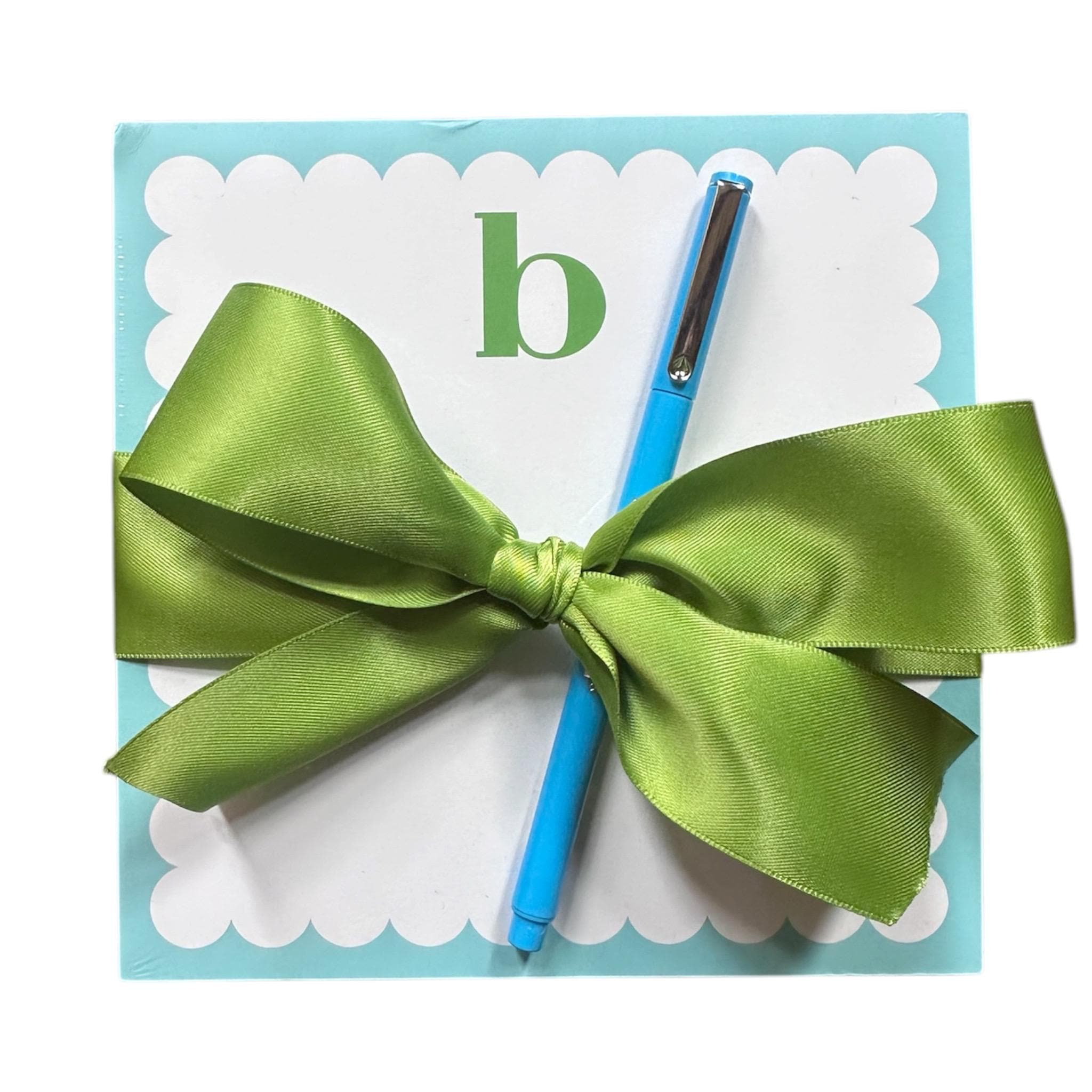 Personalized Notepad Gift Set with Signature Ribbon Bow