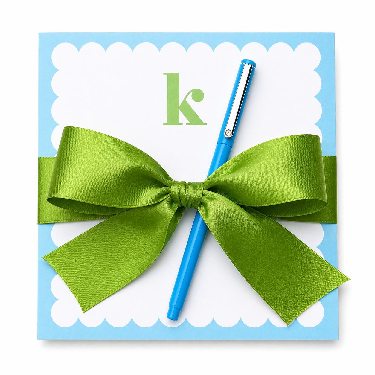Personalized Notepad Gift Set with Signature Ribbon Bow