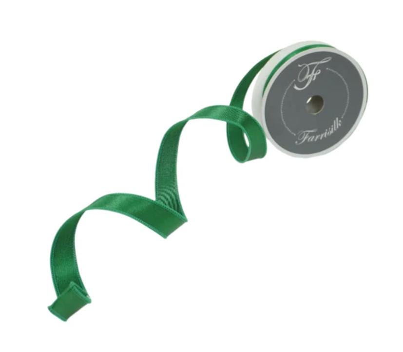 Emerald Green Satin Wired Ribbon Luxury Designer Ribbon for Wreaths Gift Wrapping Christmas Decor