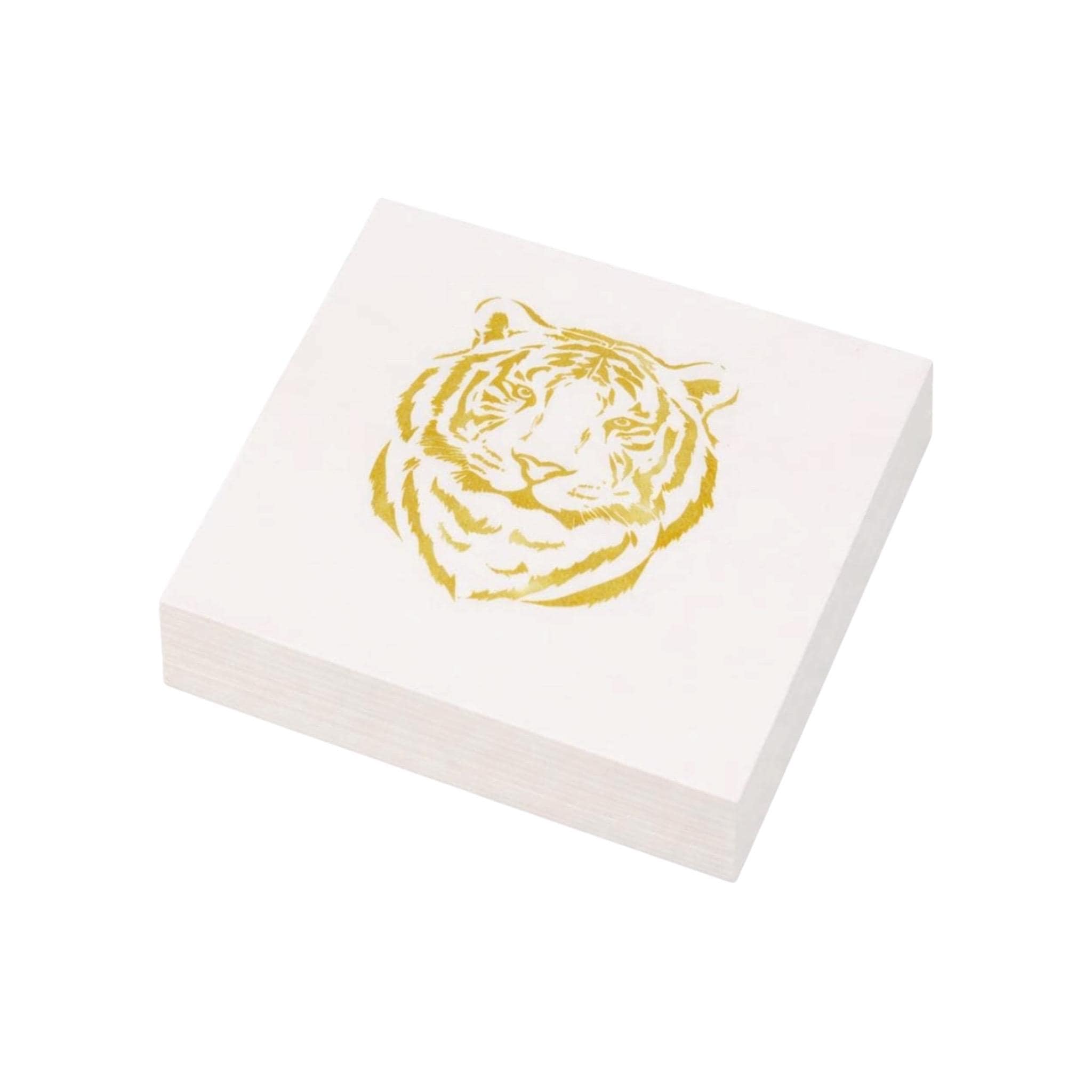 Tiger Face Cocktail Napkins, Pack of 20