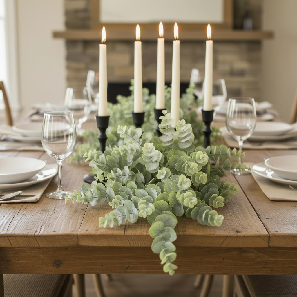 Eucalyptus Table Runner Square