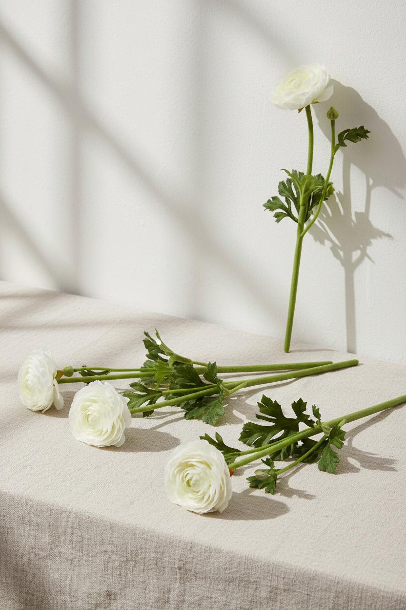 White Ranunculus Lifestyle