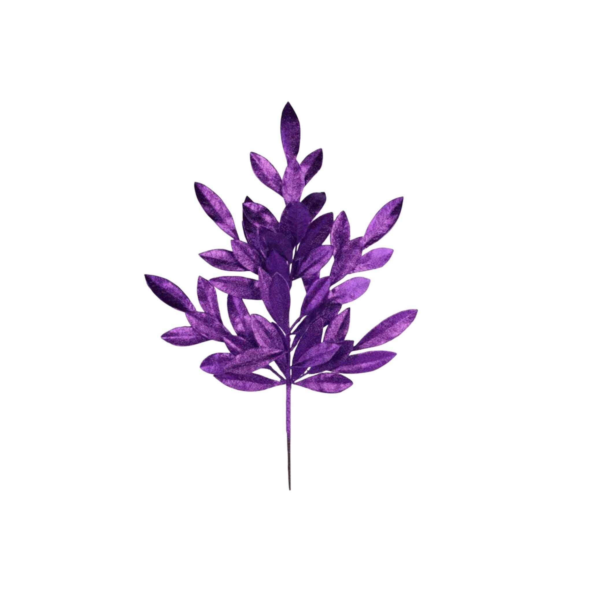 Purple Bay Leaf Spray 23"L