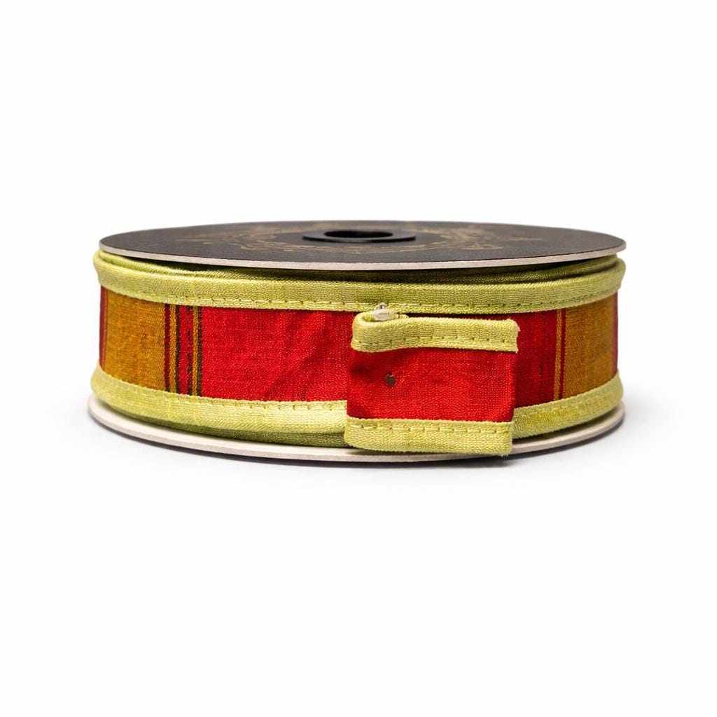 John Mark Harvest Striped Wired Ribbon | Premium Designer Ribbon for Wreaths, Bows & Fall Decorating