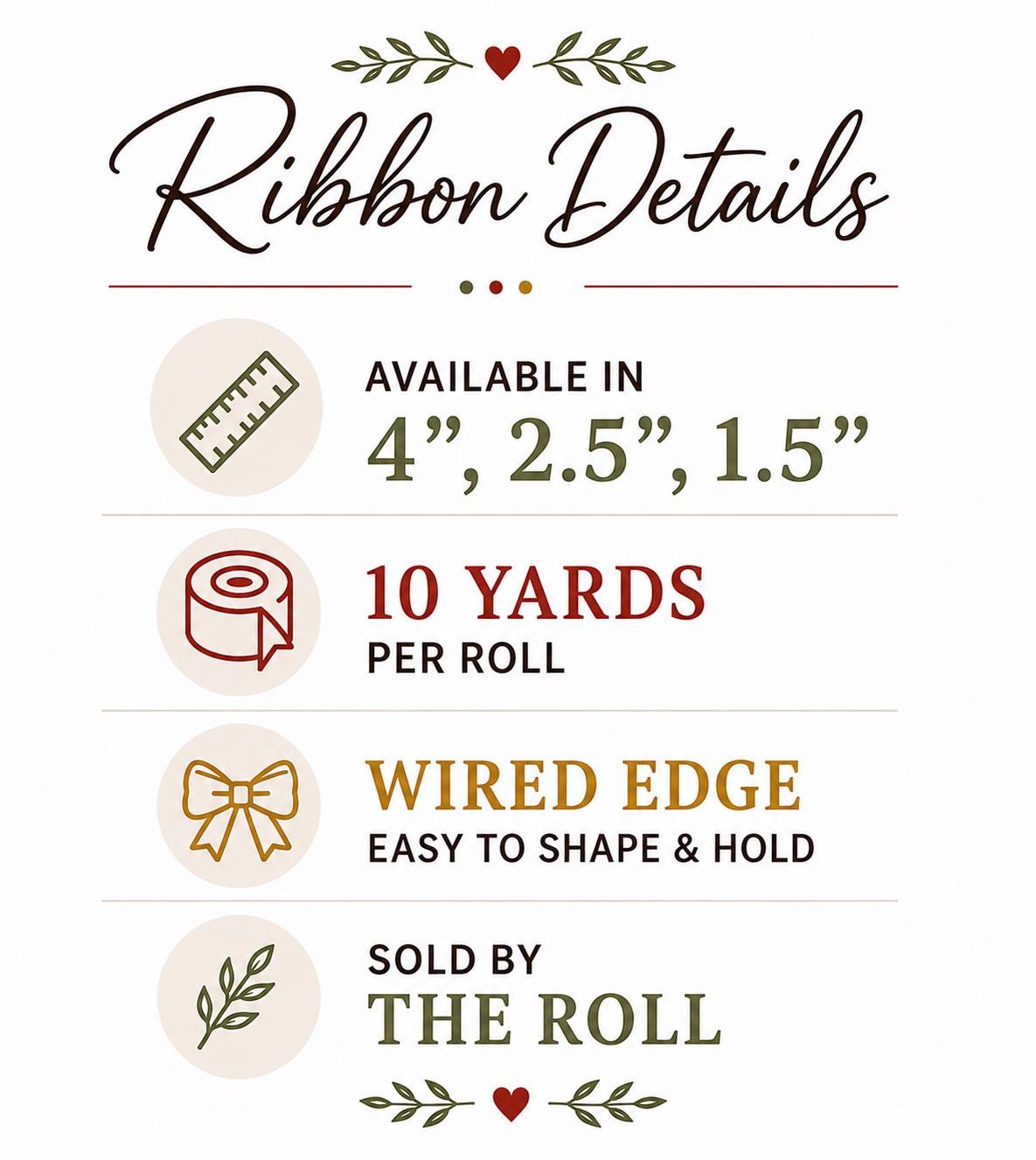 Solid Maroon Wired Ribbon- Available in 1.5", 2.5", 4" x 10yds School Graduation Fall Christmas