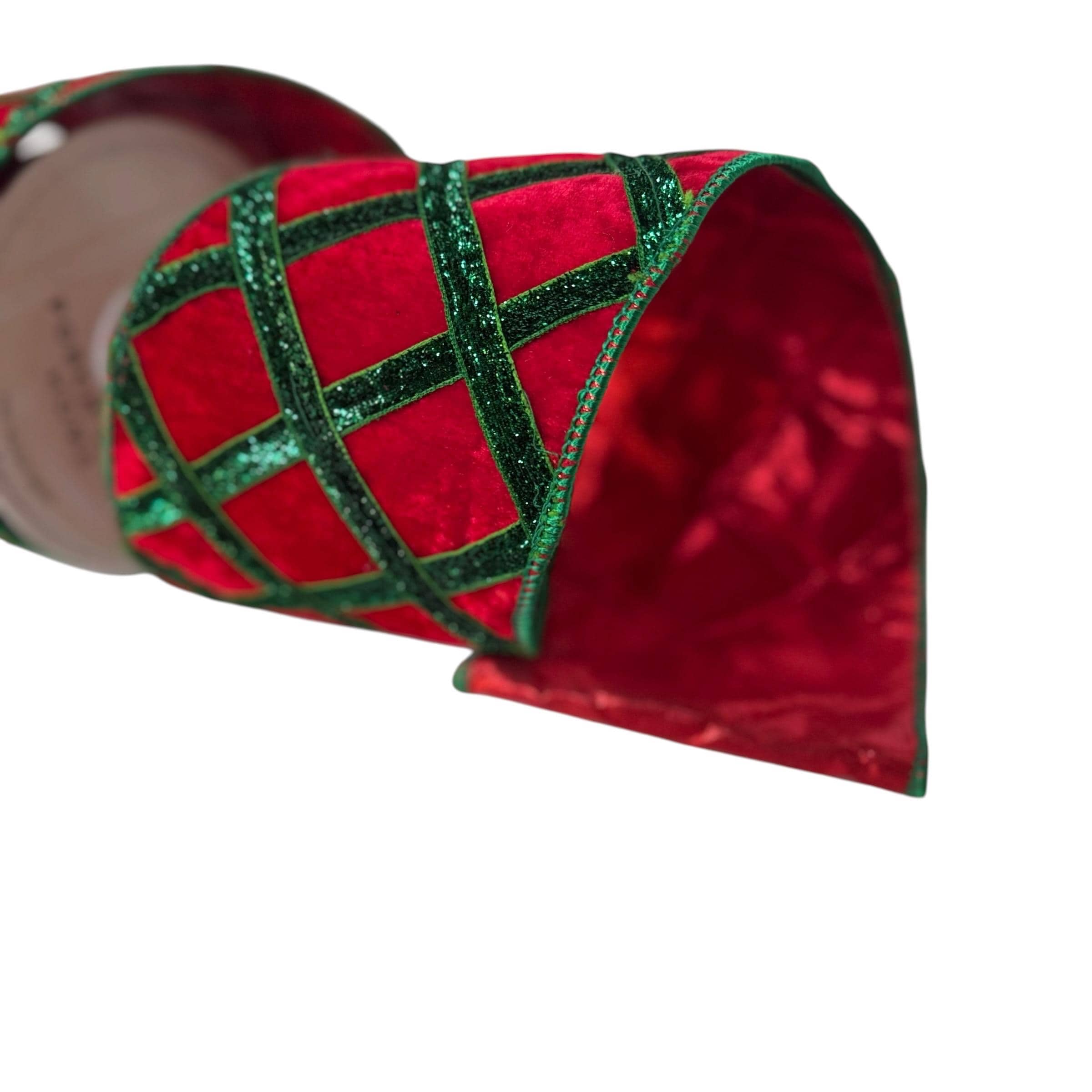 Red Velvet Ribbon Christmas Ribbon Luxury Ribbon Holiday Wreath Making Supply Craft Material Gift Wrap Bow Tree Decoration Christmas Tree