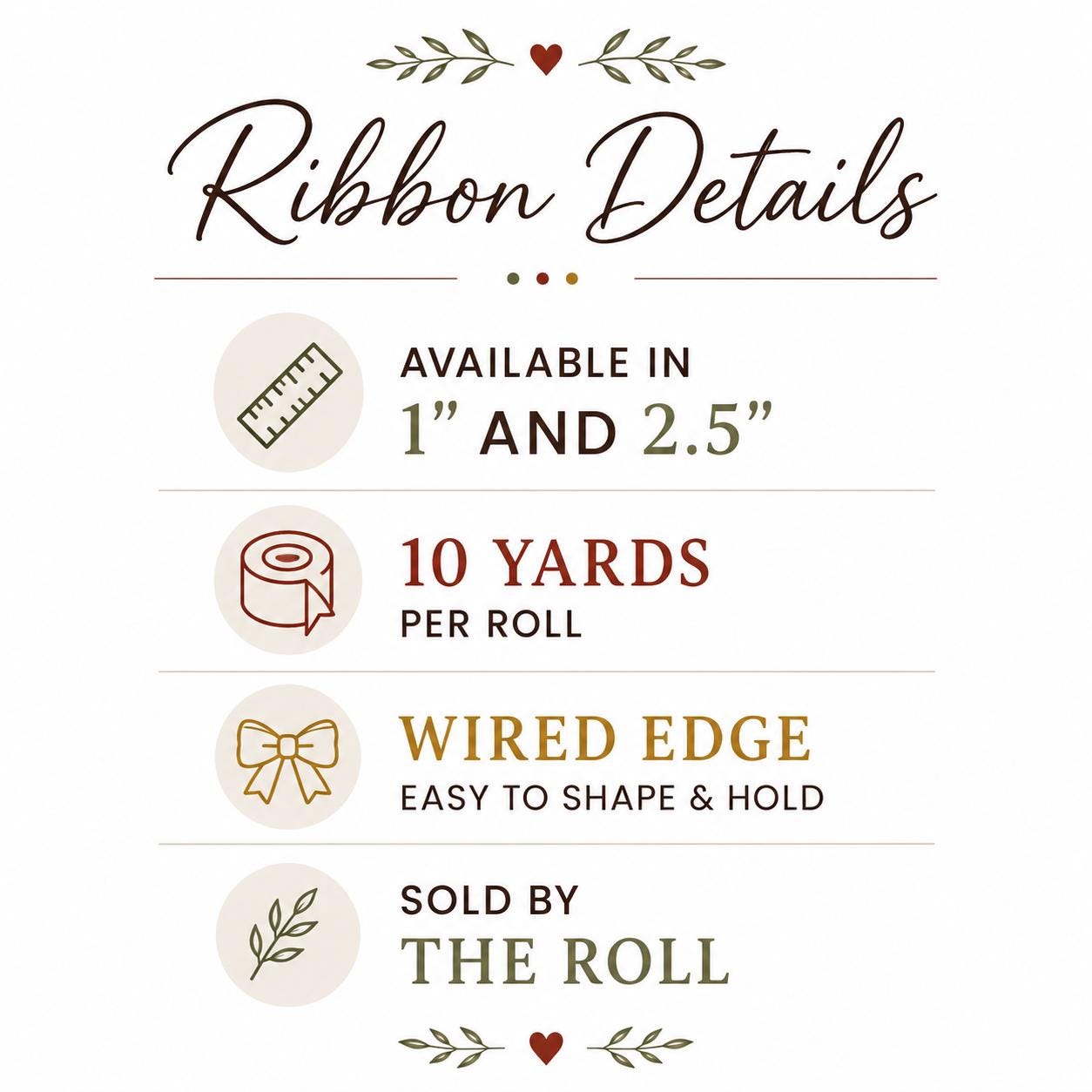 Fall Wired Ribbon, Designer Ribbon, Autumn Ribbon, Wreath Ribbon, Bow Making Ribbon, Floral Design, John Mark Ribbon, 10 Yards