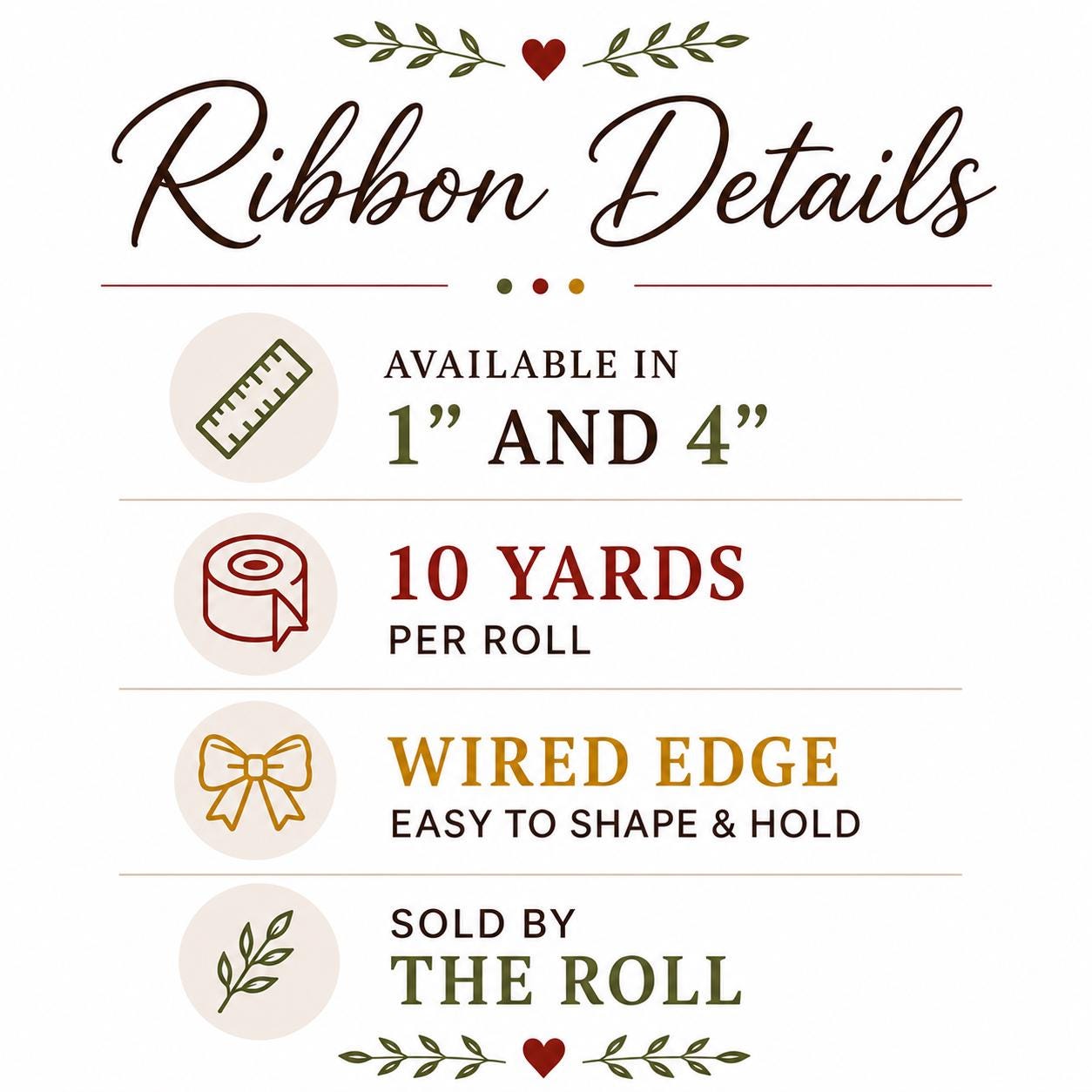 Christmas Ribbon, Wired Ribbon, Wreath Ribbon, Designer Ribbon, Gold Metallic Ribbon, Bow Making, John Mark Ribbon
