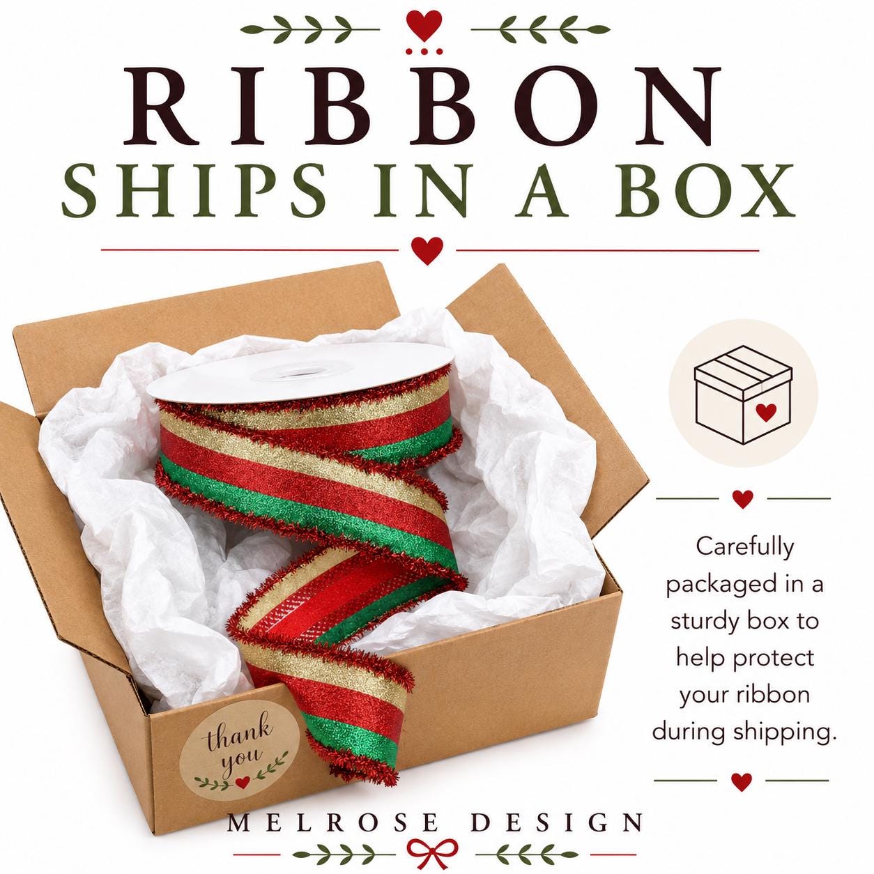 Red and Green Glitter Ribbon Christmas Ribbon Wired Edge Ribbon Wreath Supply Bow Making Ribbon Holiday Decor