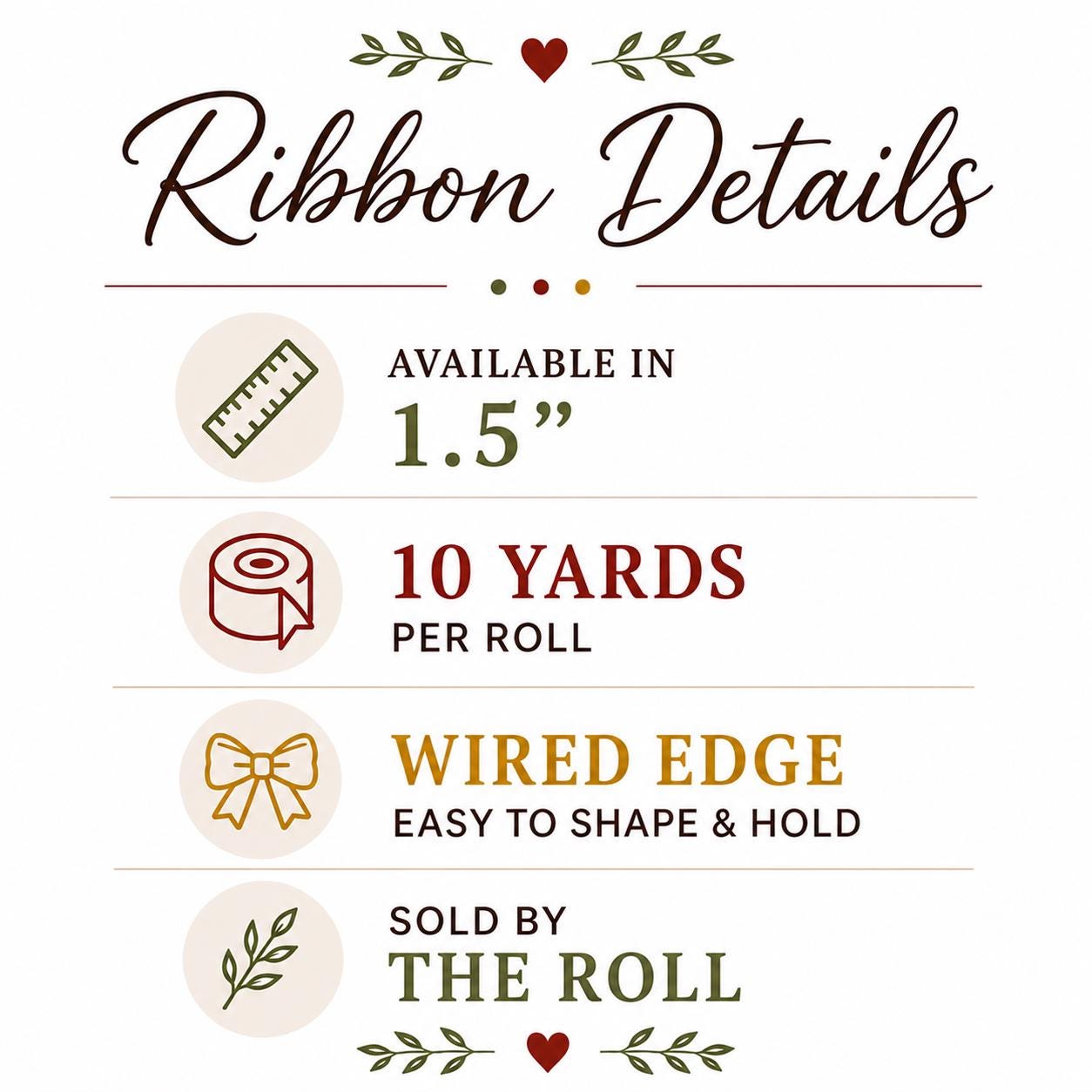 Wired Stripe Ribbon for Wreath Making Craft Supply for Bows Gift Wrap Party Decor Halloween Ribbon Fall Ribbon Summer Ribbon