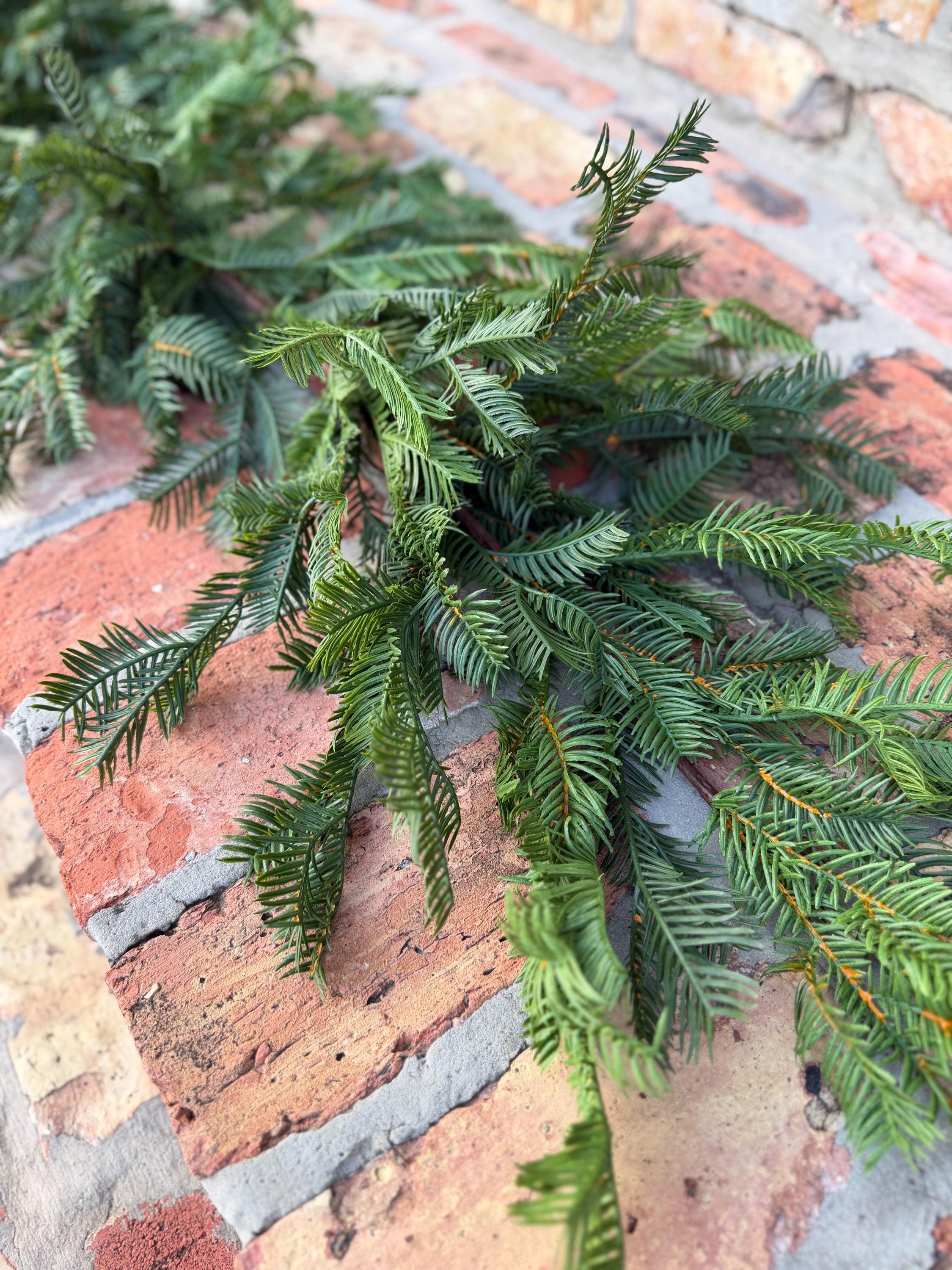 Christmas Garland Balsam Pine Garland Evergreen Greenery for Mantel Staircase Holiday Decor