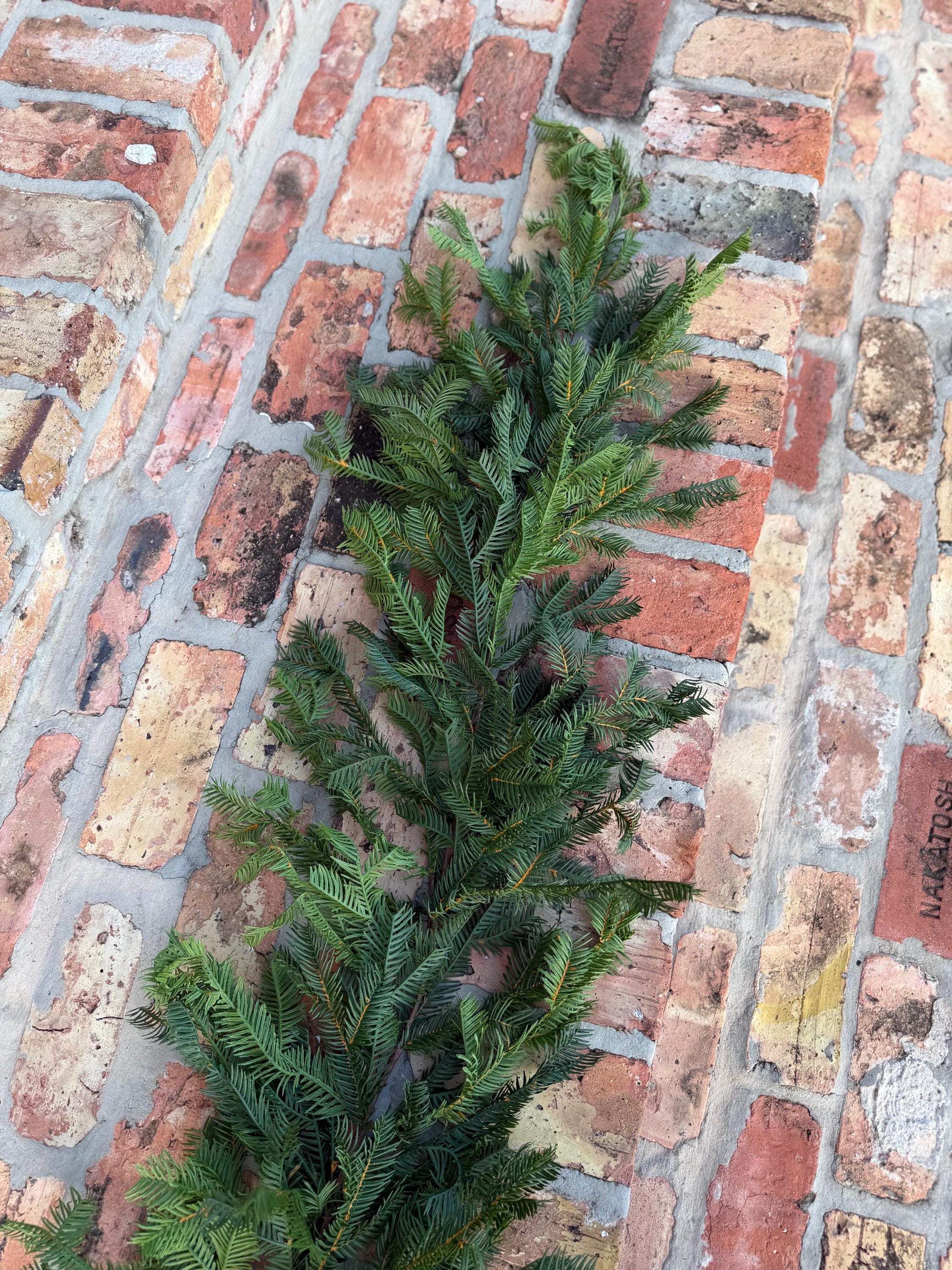 Christmas Garland Balsam Pine Garland Evergreen Greenery for Mantel Staircase Holiday Decor