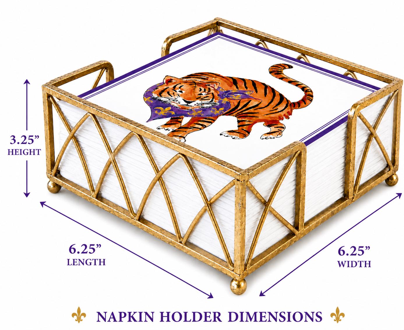Matte Gold Napkin Holder Cocktail Napkin Holder Guest Towel Holder Gold Napkin Tray Bar Cart Decor Entertaining Decor