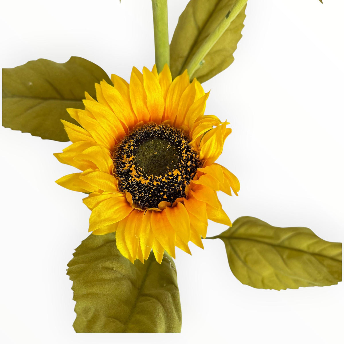 Sunflower Stem Fall Floral Pick Yellow Sunflower Spray 22 Inch Artificial Flower Stem Autumn Wreath Floral Arrangement