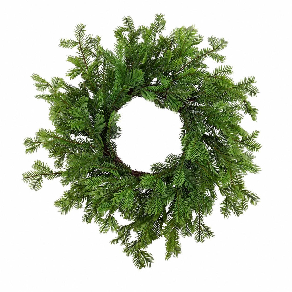 Christmas Wreath 24" Real Touch Balsam Wreath Faux Evergreen Wreath Front Door Wreath Holiday Decor