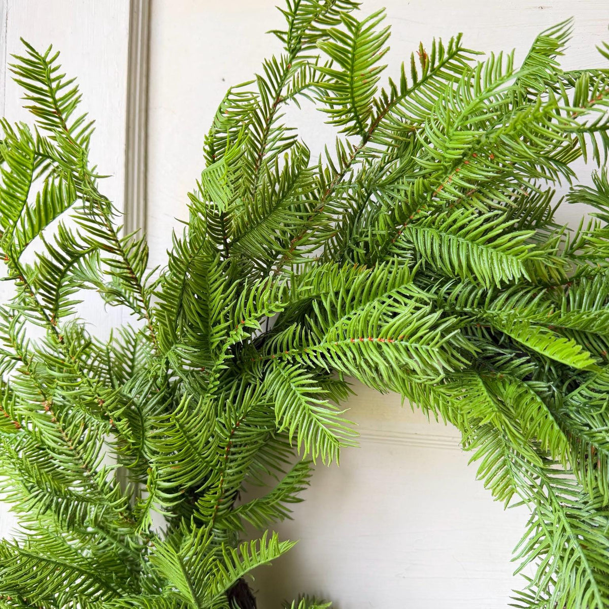 Christmas Wreath 24" Real Touch Balsam Wreath Faux Evergreen Wreath Front Door Wreath Holiday Decor