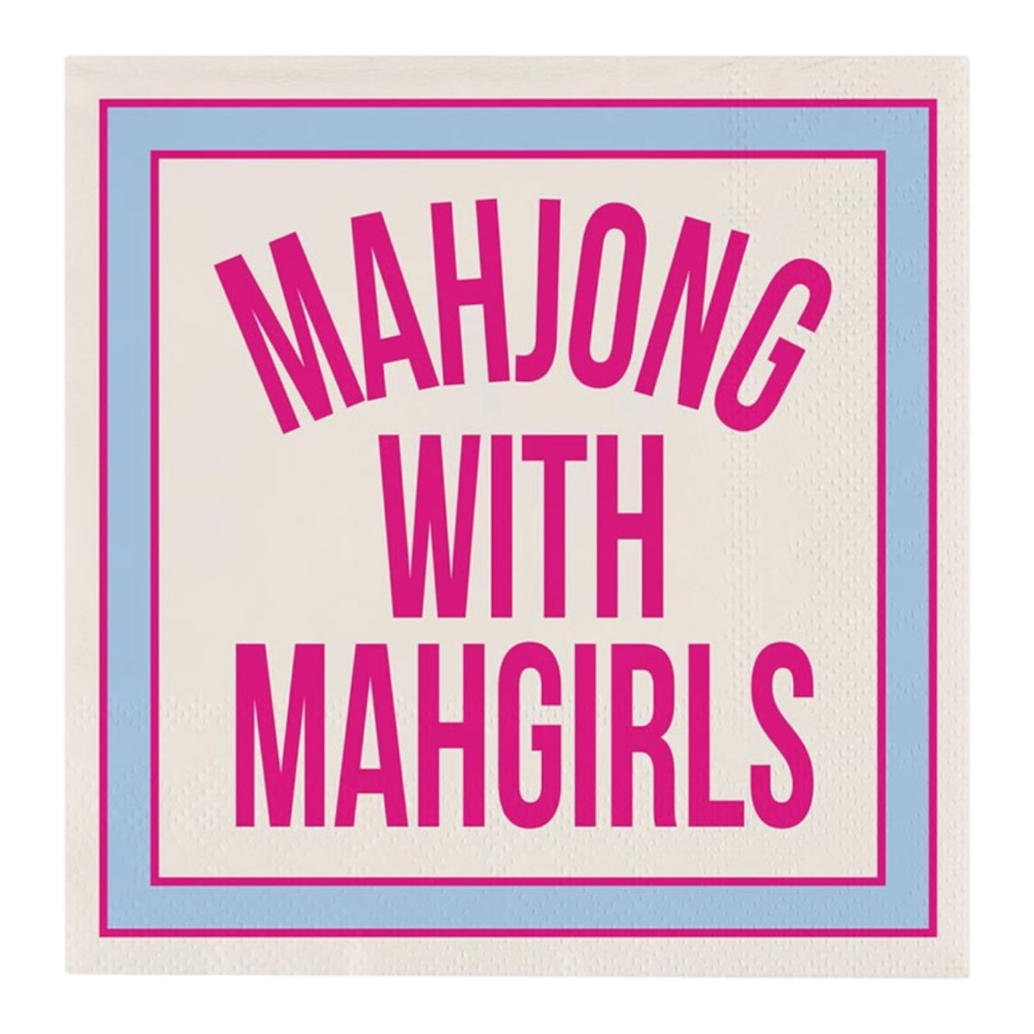 Mahjong With Mahgirls Beverage Napkins | 20ct Game Night Party Napkins