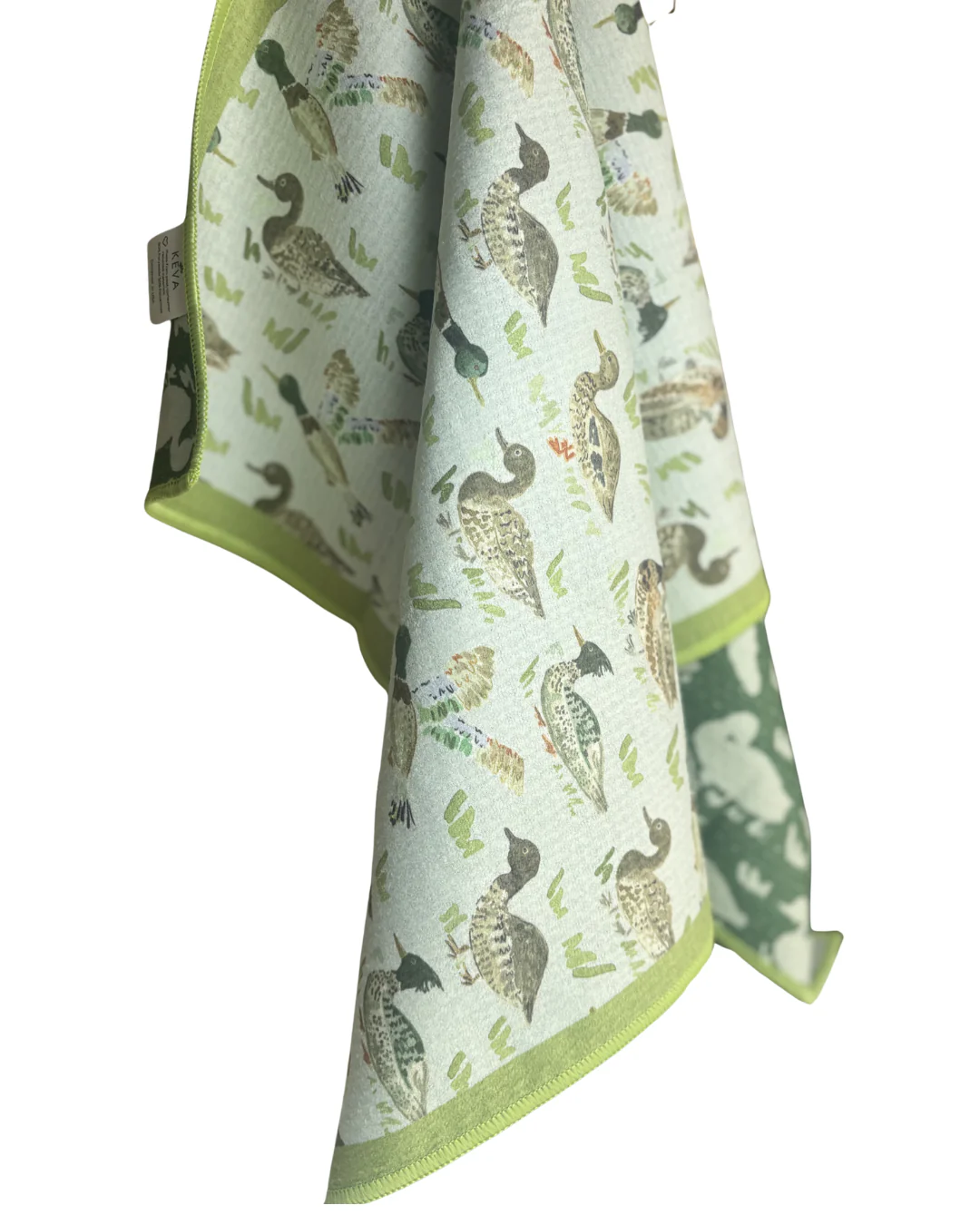 Duck Print Double-Sided Tea Towel
