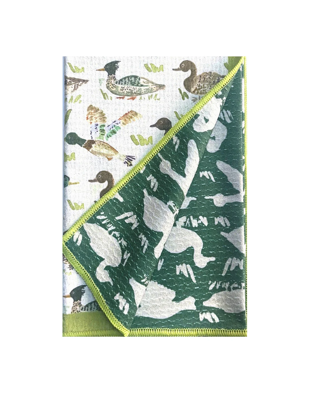 Duck Print Double-Sided Tea Towel