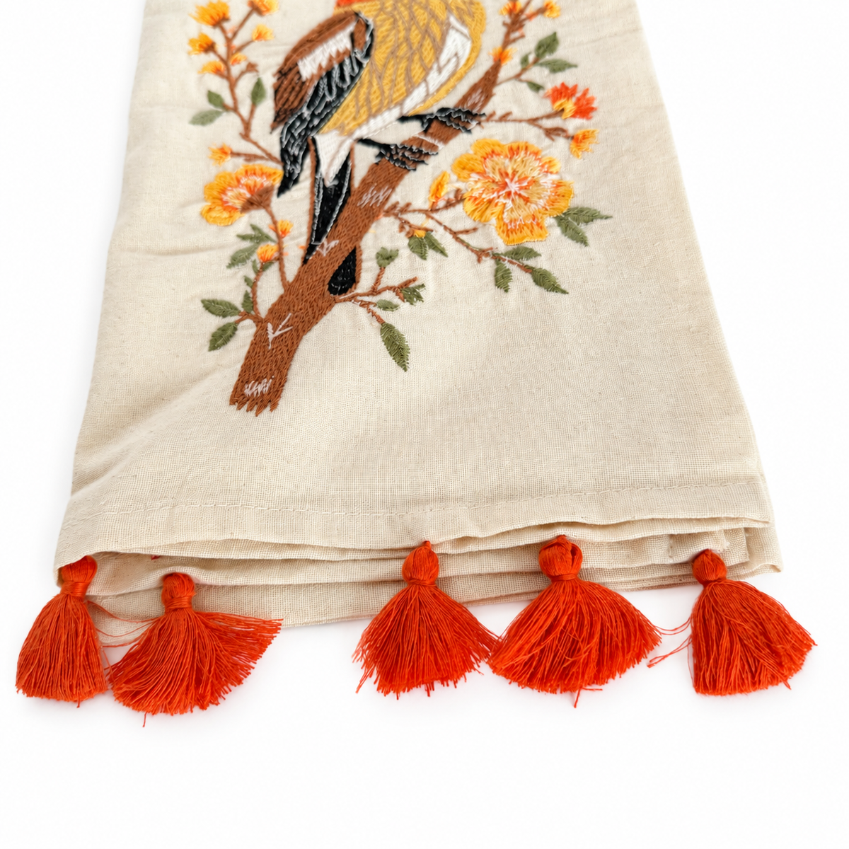 Autumn Sparrow Hand Towel